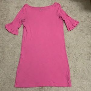 Lilly Pulitzer Pink Somerset Dress Ruffle Sleeve